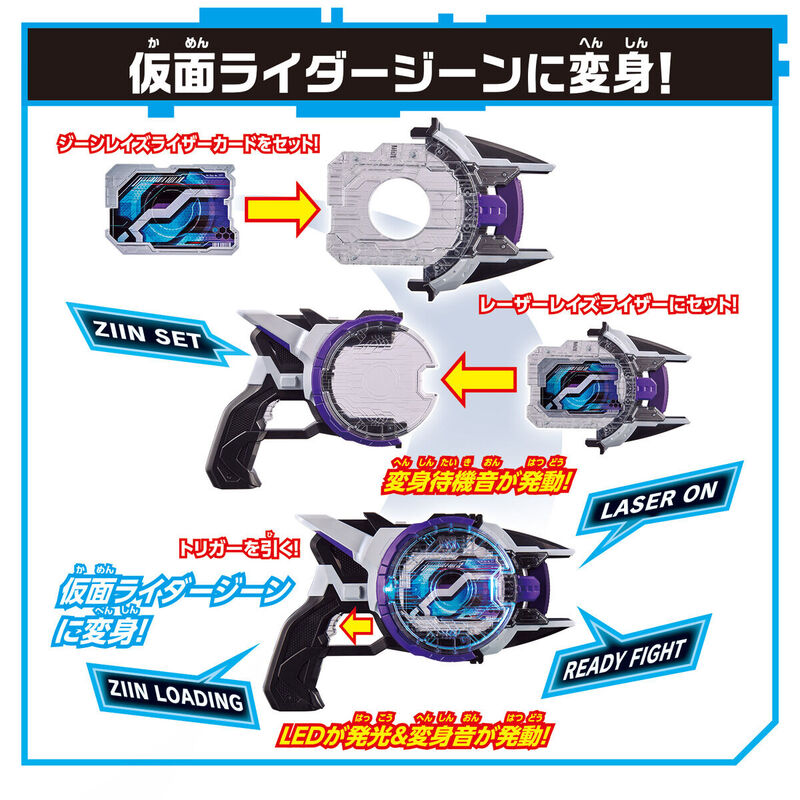 Kamen Rider Geats DX Laser Raise Riser And Related Set Official Images Revealed ORENDS RANGE